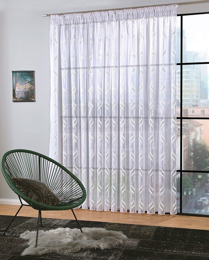 Gardine »Gloriosa« Weiß | DecoHome