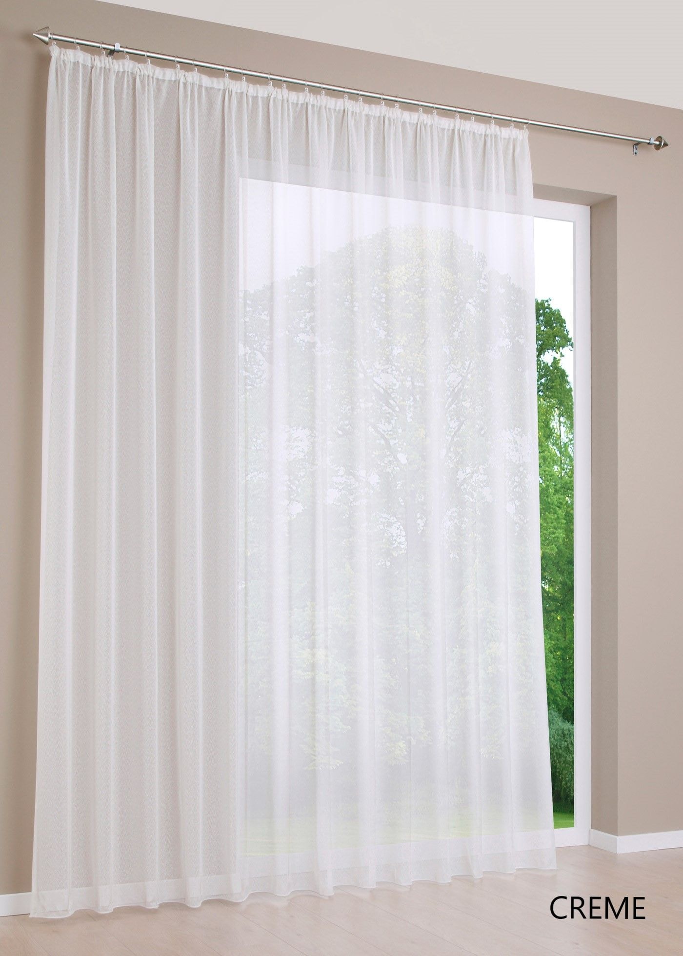 Gardine »Voile« Creme | DecoHome