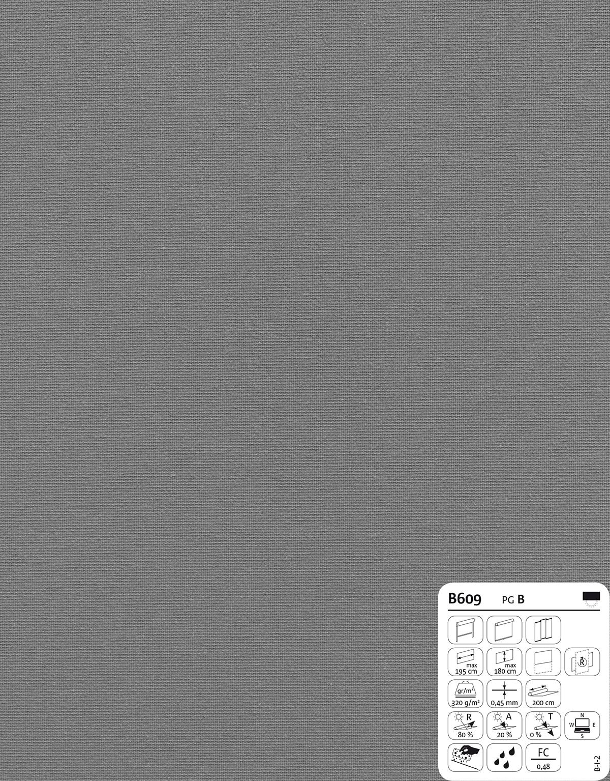 Rollo »Basic« Mittelgrau 5