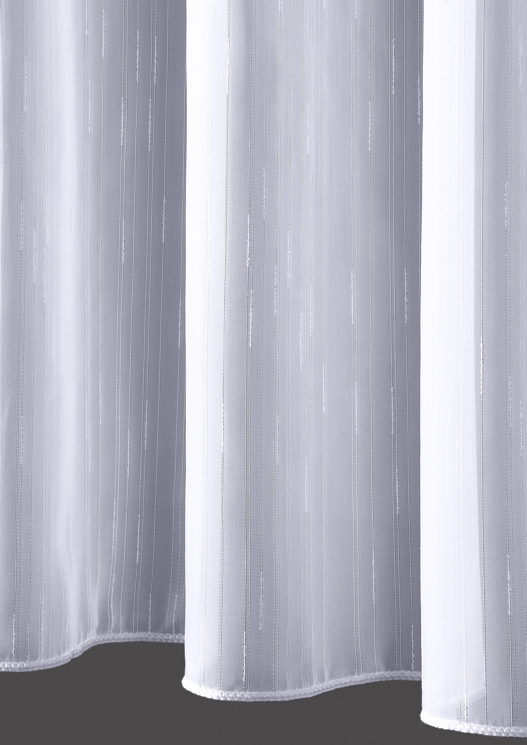 Gardine »Voile Streifen« Weiß | DecoHome 3