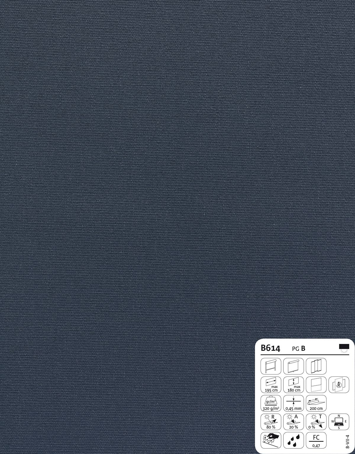 Rollo »Basic« Marineblau 5