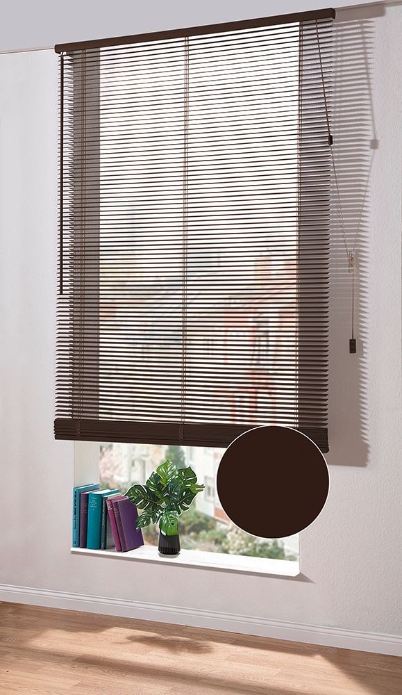 Holzjalousie »Modern« Dunkelbraun
