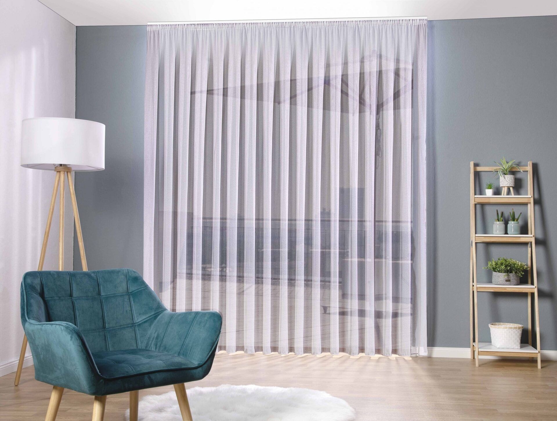 Gardine »Struktur« Grau | DecoHome 6