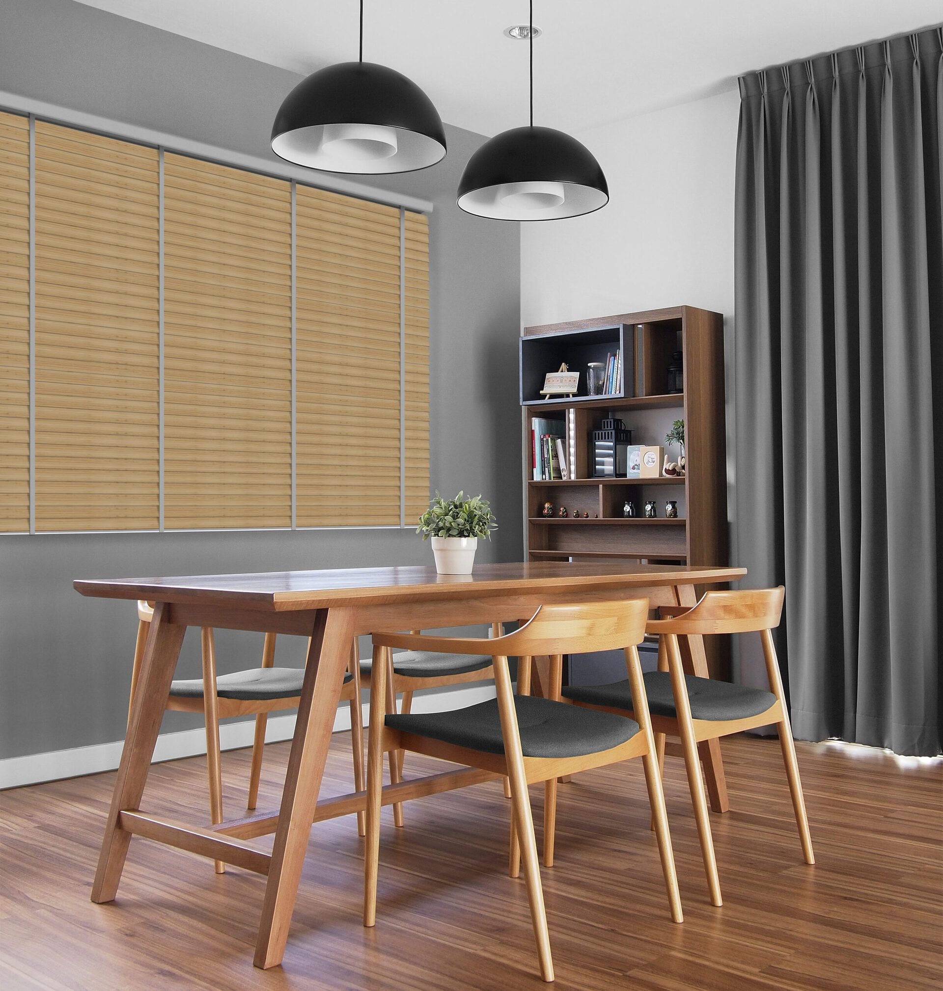 Holzjalousie »Bamboo« Helles Holz 3