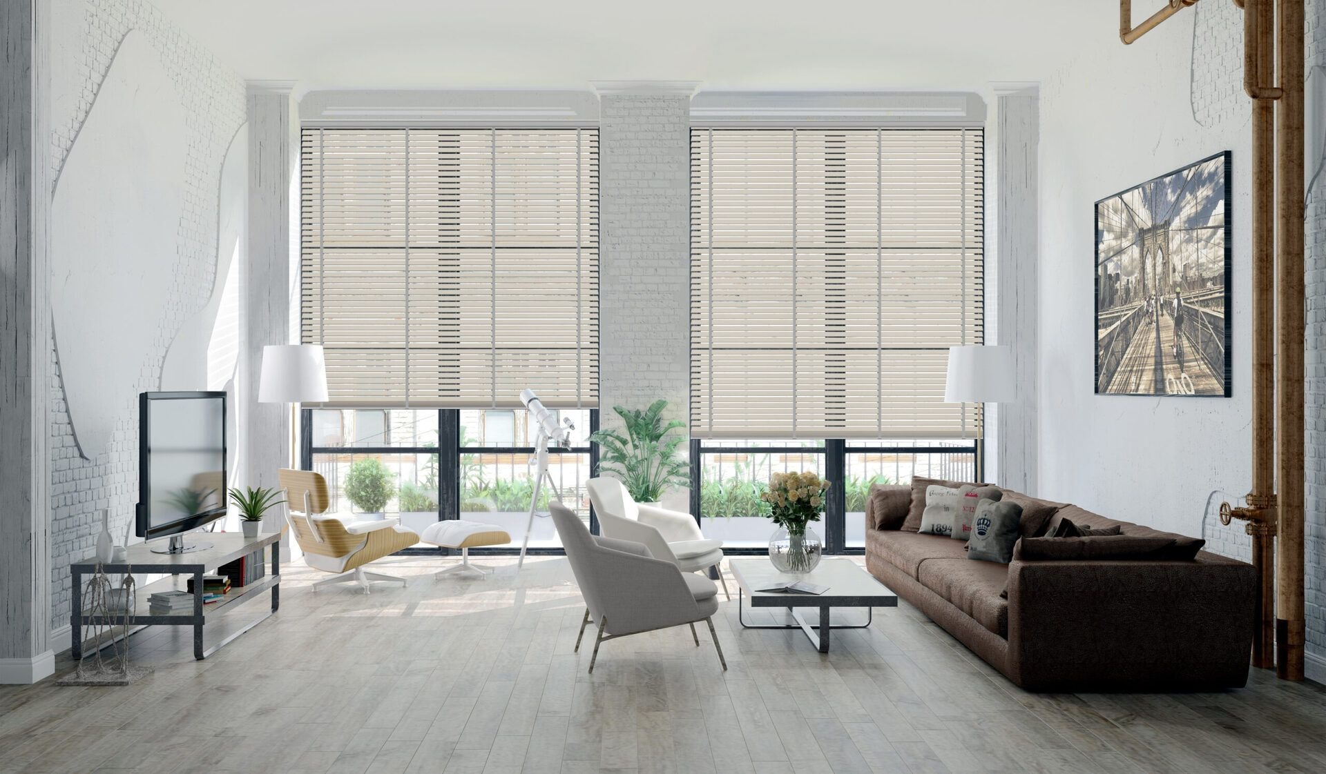 Holzjalousie »Bamboo« Beige 5