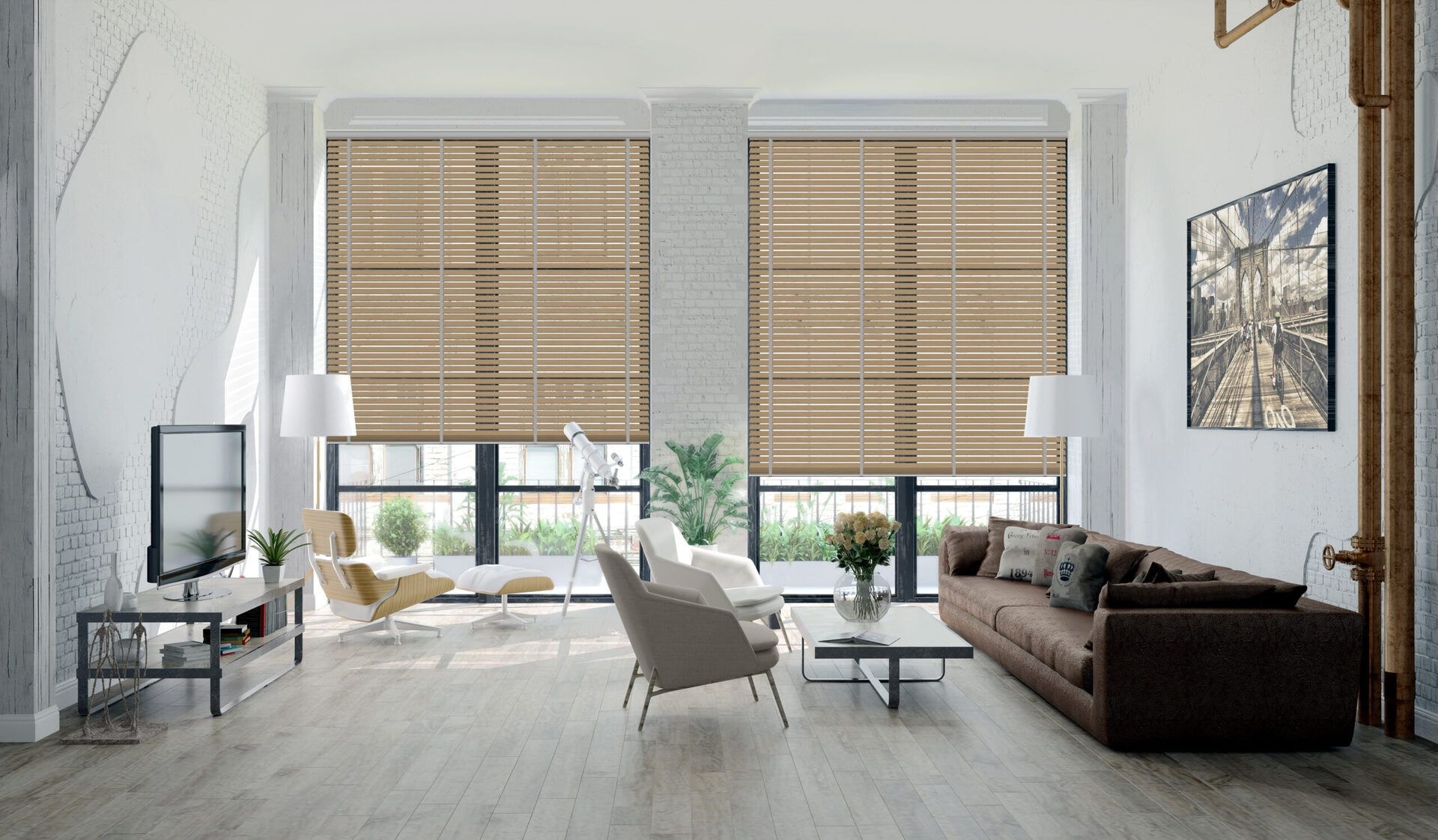 Holzjalousie »Bamboo« Braun 5