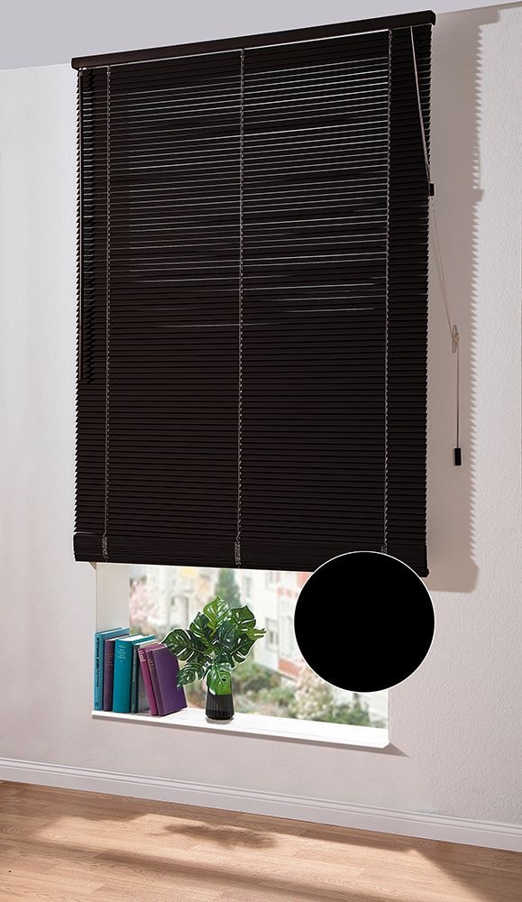 Holzjalousie »Modern« Schwarz 2