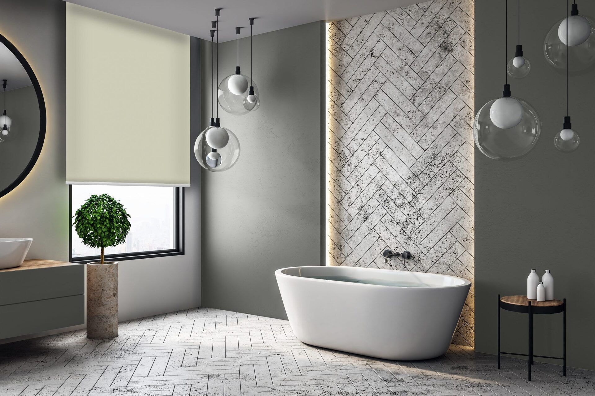 Rollo »Basic« Taupe-Braun