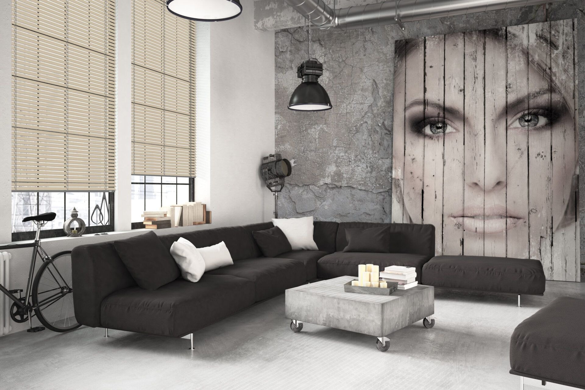 Holzjalousie »Bamboo« Dunkelbeige 6