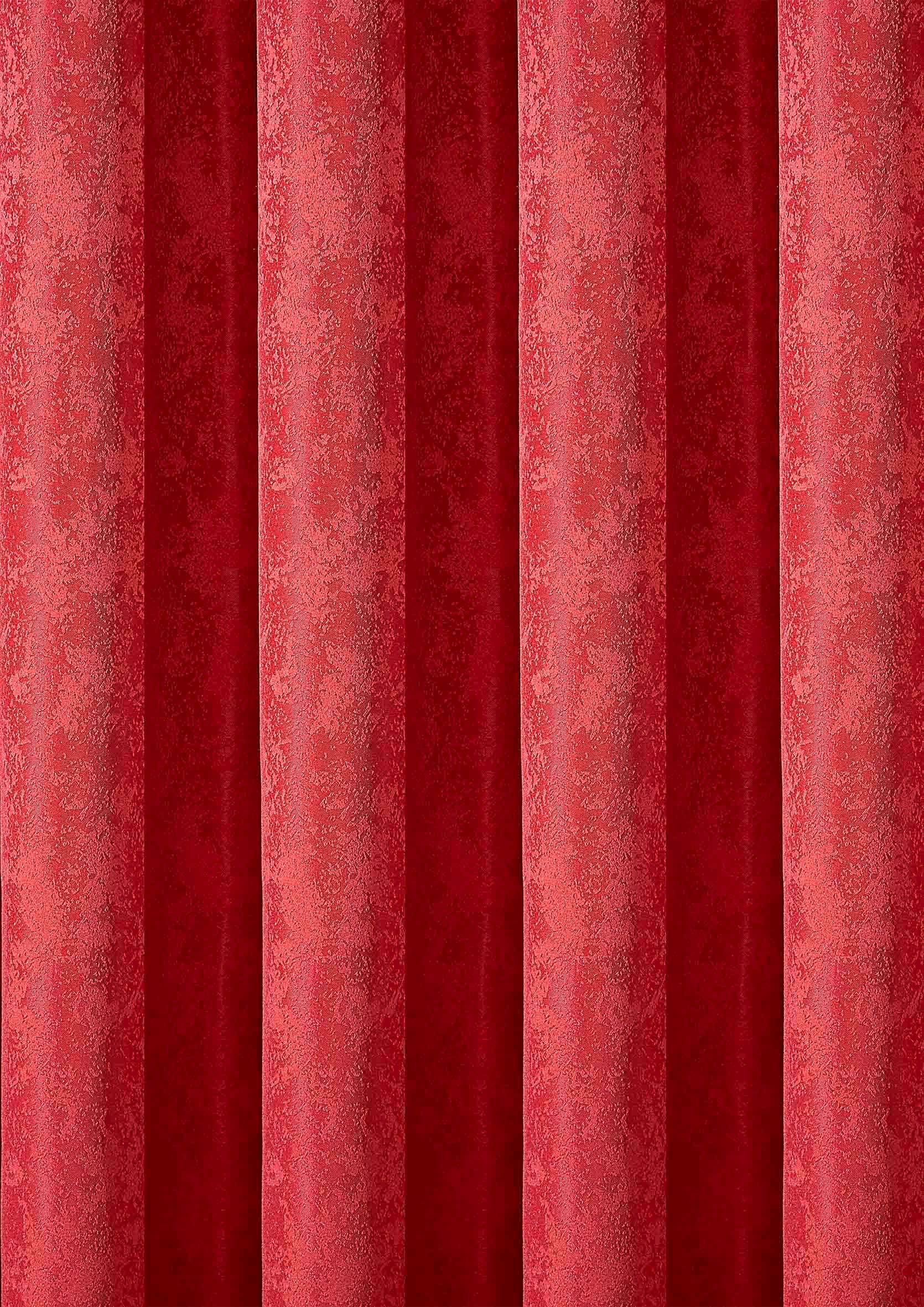 Vorhang »Brillant Meliert« Rot 2