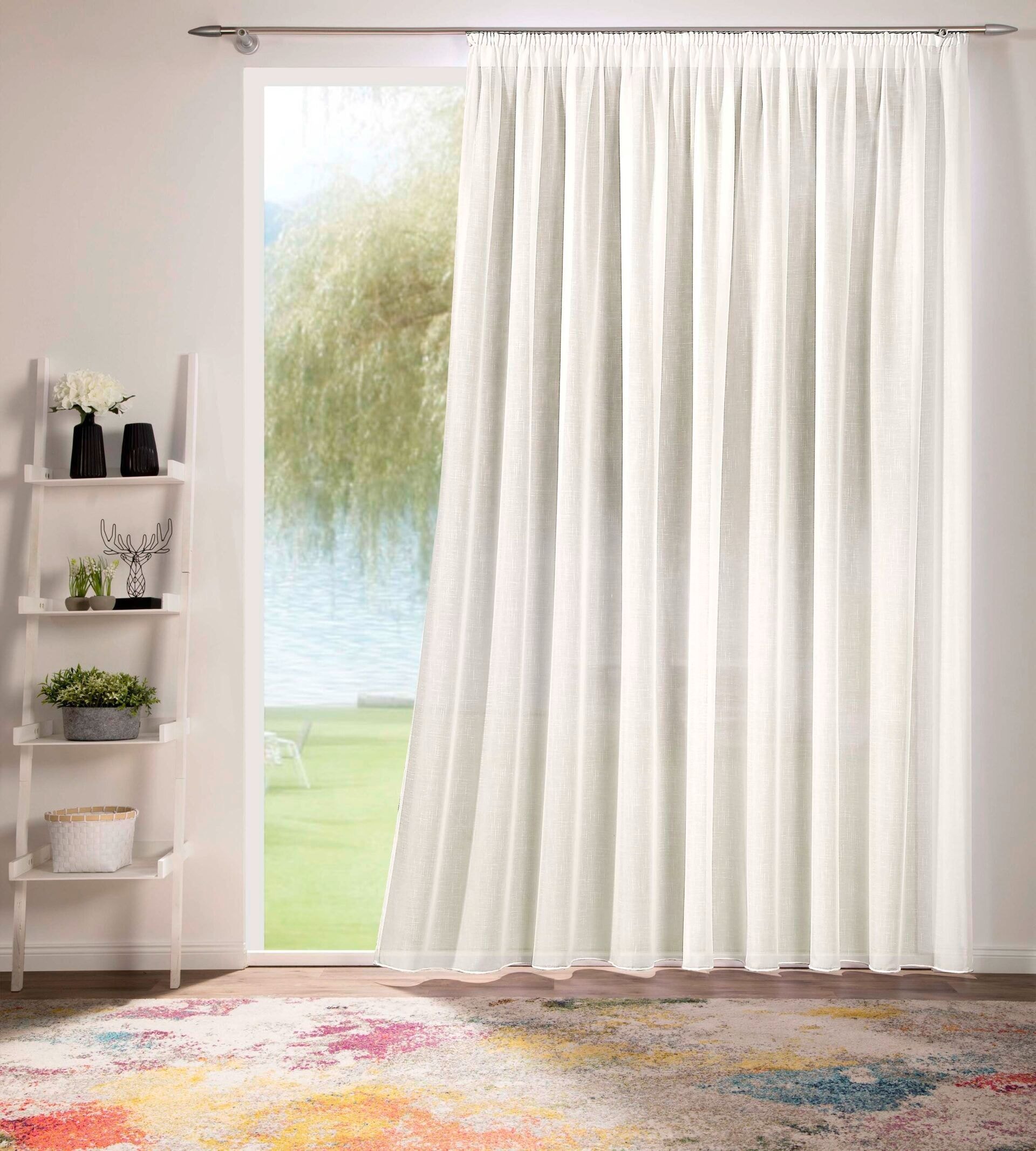 Gardine »Voile Effekt« Creme  | DecoHome