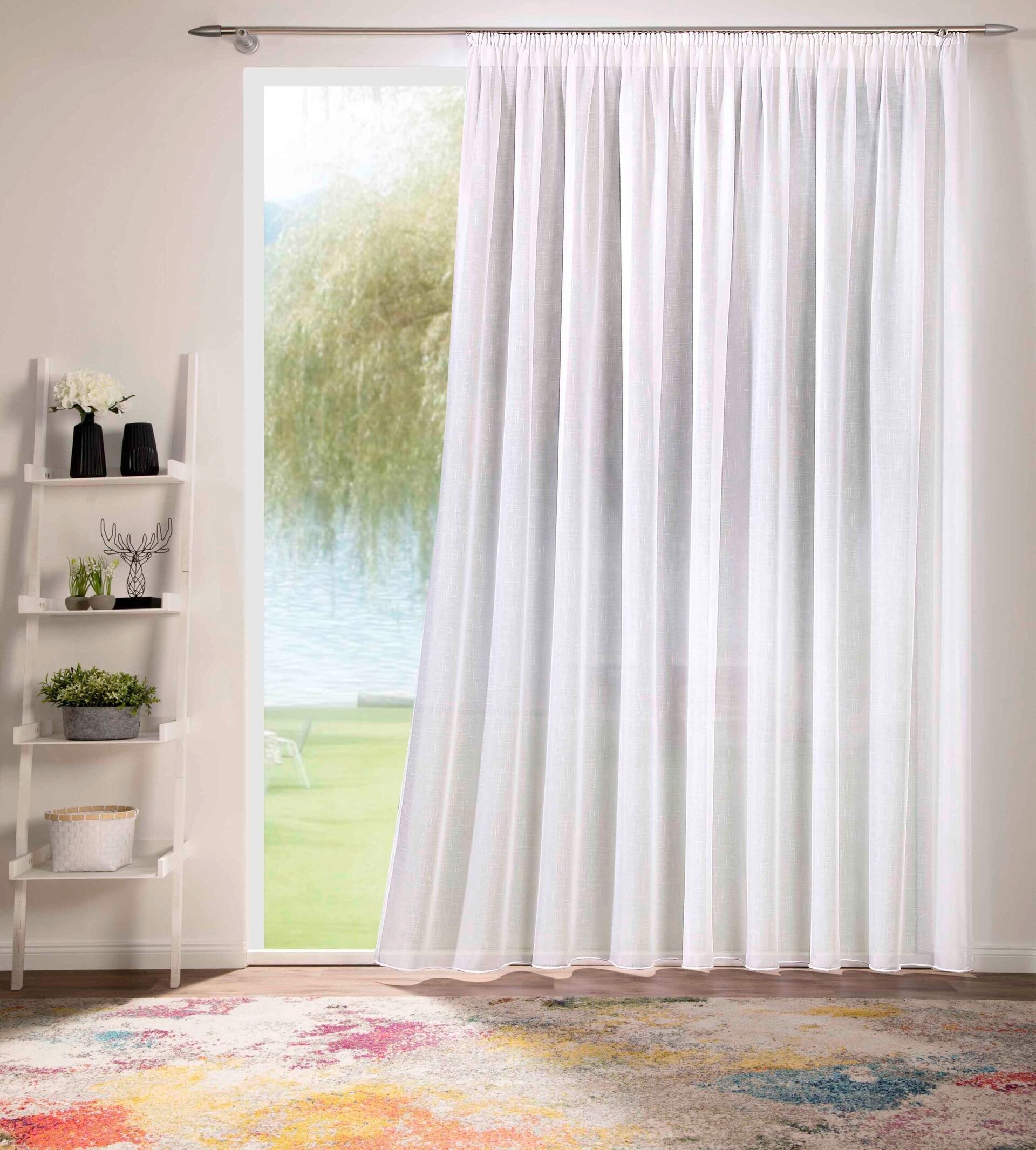Gardine »Voile mit Effekt Weiß« | DecoHome 6
